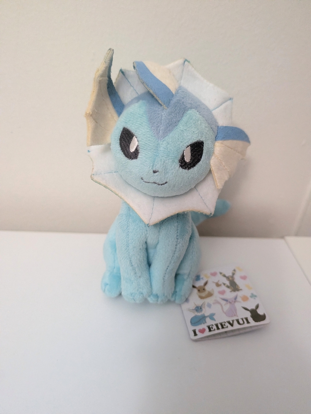 Vaporeon Pokemon Banpresto 2013 I Love eevee 7 Inches Plush Toy Doll Japan NWT